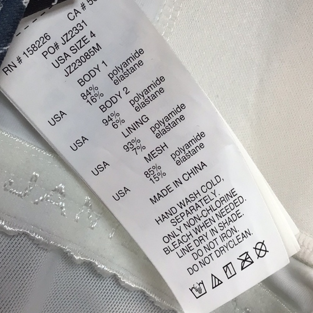 🔹Jantzen ‘Azure’ Tummy Control Ruched Hips High Neckline Open Sheer Back Sz.4 - Picture 5 of 12